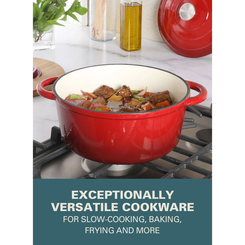 4.5L Original Enamel Cast Iron Dutch Oven Casserole